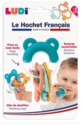 Ludi anneau de dentition hochet multicolore - jouet sensoriel bébé