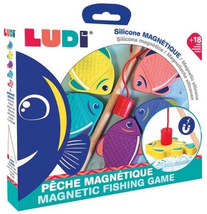 Ludi Magnetisches Angelspiel Badespielzeug - buntes Wasserspielzeug für Kinder