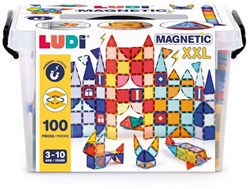 Ludi coffret de construction magnétique XXL - jouet de construction 100 pièces