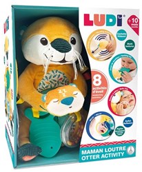 Ludi peluche loutre jouet sensoriel interactif bébé 10m+