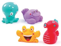 Ludi jouet de bain gicleurs d'eau océan pour enfants - PVC coloré