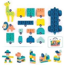 Ludi briques souples coffret de construction - jouet éducatif pour tout-petits