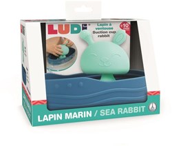 Ludi jouet de bain lapin marin bateau en silicone pour bébés et tout-petits