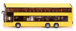 SIKU 1884, MAN Doppelstock Linienbus, 1:87, Metall/Kunststoff, Gelb, Bereifung aus Gummi