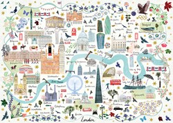 Carte de Londres de Gibsons (1000)