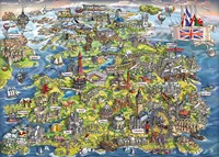 Gibsons Puzzle Beautiful Britain 1000 Teile Puzzle