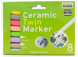Marvy Uchida Marvy Uchida Keramik-Twin-Marker-Set Pastell 8-teilig