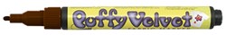 Marvy Uchida Marvy Uchida Puffy Velvet Textilmarker Braun