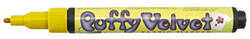 Marvy Uchida Marvy Uchida Puffy Velvet Textilmarker Gelb