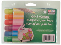 Marvy Uchida Marvy Uchida Textilstifte Pinsel Neon 6 Stück