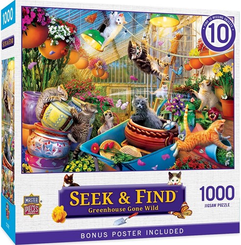 Master Pieces puzzle Greenhouse Gone Wild 1000 pièces jeu de puzzle-2