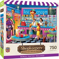 Master Pieces puzzle Anna's Ice Cream Parlor 750 pièces de plaisir-2