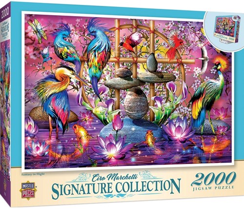 Master Pieces puzzle Fantasy in Flight 2000 pièces plaisir garanti-2