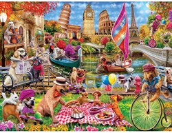Master Pieces puzzle - pièces XXL - Dog Gone Days - 300 pièces carton