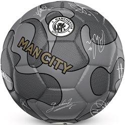 Team Merchandise 32 Panel Camo Signature Football - Man City - 5 - Silver
