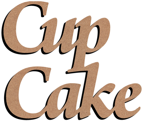 Gomille figurine MDF cupcake décoration créative 58 cm jouet créatif
