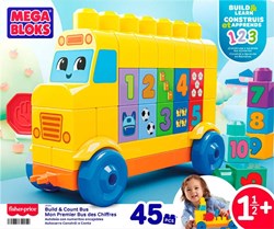 MEGA BLOKS BUILD & COUNT BUS