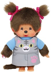 Monchhichi Meisje jurkje poes (20cm)