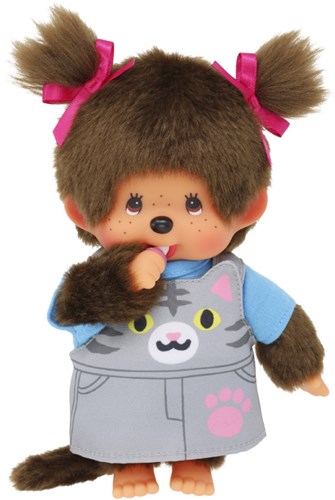 Monchhichi Meisje jurkje poes (20cm)-3