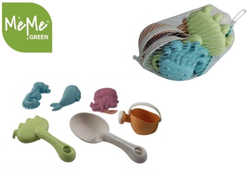 MeMe jouet de plage Green Tiny Set de plage 6 pièces pour enfants