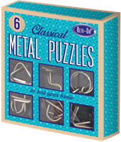 Retr-Oh 6 casse-têtes métalliques / puzzle iq / jeux de réflexion pour adultes et enfants-2