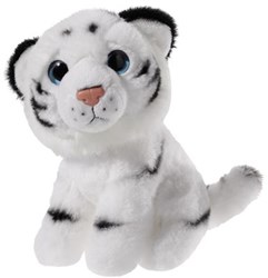 Heunec Plüsch Schneetiger Kuscheltier 14cm - weiches Tiger Spielzeug