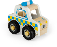 Bigjigs Holz Polizeiauto nachhaltiges FSC Spielzeugauto für Kinder