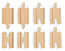 Bigjigs Mini-Schienen - 8 Stück
