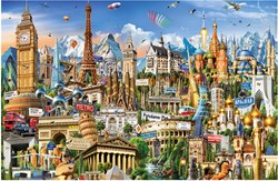 Educa Miniature Puzzle - Symbols of Europe - 1,000 pieces