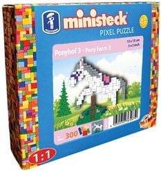 Ministeck Ministeck Pony Farm 3 – Kleine Box – 300 Stück