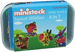 Ministeck Ministeck Sweet Wildies 4in1 - Plastic Box - 500pcs