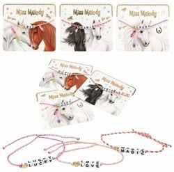 Miss Melody armband textiel met statement