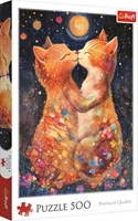 Trefl Puzzle Tiere 500 Teile Mondschein-Kuss Katzen-2