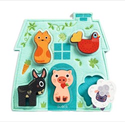 Djeco Relief-Puzzle Mouky