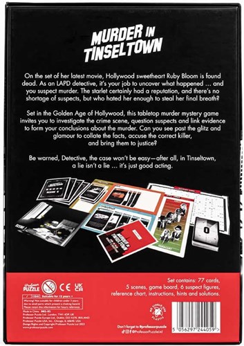 Murder in Tinseltown jeu de cartes enquête mystère détective Hollywood-3