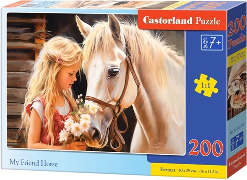 Castorland Puzzle Pferd 200 Teile - Kinderpuzzle Tiere-2