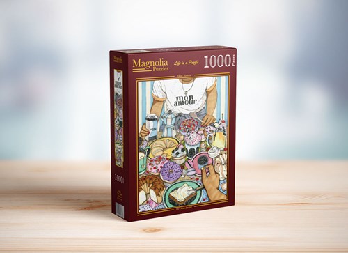 Magnolia Puzzle - 1000 Teile Erwachsenenpuzzle Blumenmotiv-2
