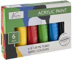 Nassau Nassau Acrylfarben-Set 6x120 ml Primär