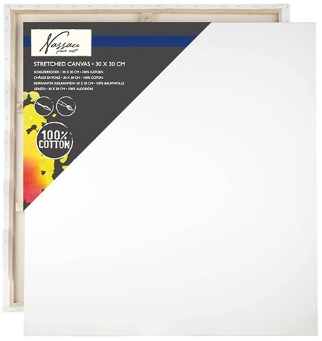 Van Nassau Fine Art Leinwand Maluntergrund Baumwolle 13x18cm weiß Set