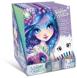 Nebulous Stars livre de coloriage numéroté avec feutres - jouet créatif
