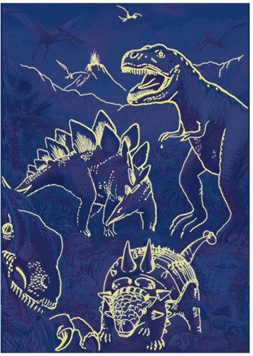 Dino Puzzle Spielzeug Neon Dinosaurier 100 Teile Glow in the Dark-2