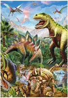 Dino Puzzle Spielzeug Neon Dinosaurier 100 Teile Glow in the Dark