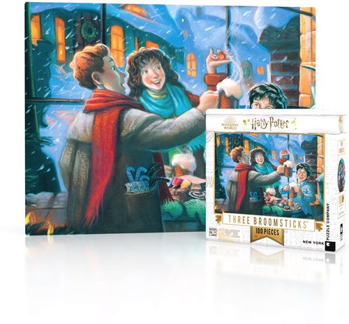 New York Puzzle Company Harry Potter Puzzle Three Broomsticks 100 Teile-2