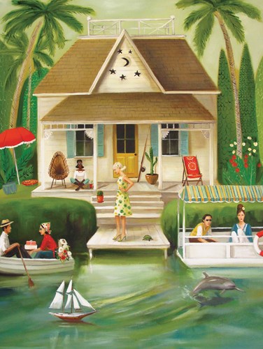 New York Puzzle Company Puzzle Splendid Summer Home 500 Teile