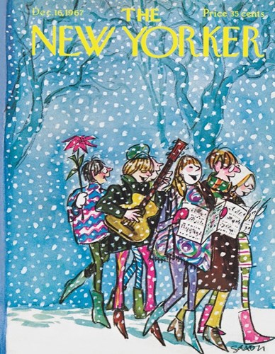 New York Puzzle Company Puzzle The New Yorker Caroling 100 Teile Karton