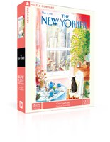 New York Puzzle Company Katzenpuzzle New Yorker Cat's Eye View 1000 Teile-2