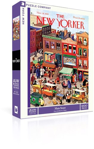 New York Puzzle Company Puzzle Main Street 1000 Teile Cartoon-2