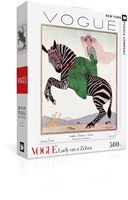 New York Puzzle Company Puzzle Tiere Lady on a Zebra 500 Teile-2