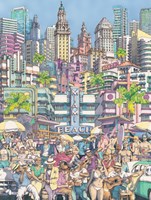 New York Puzzle Company Puzzle XXL Teile sonnige Stadt 500 Teile