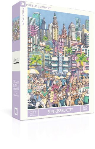 New York Puzzle Company Puzzle XXL Teile sonnige Stadt 500 Teile-2